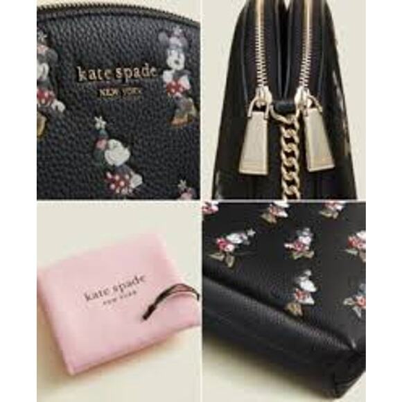 kate spade new york Disney | Macy's Minnie Mouse Double Zip Crossbody - Picture 2 of 2